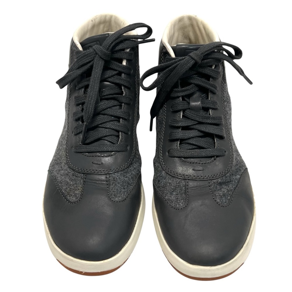 Cole Haan GrandPro Gray Leather & Wool Hi Top Casual Sneakers Women’s 7.5 - Picture 4 of 14